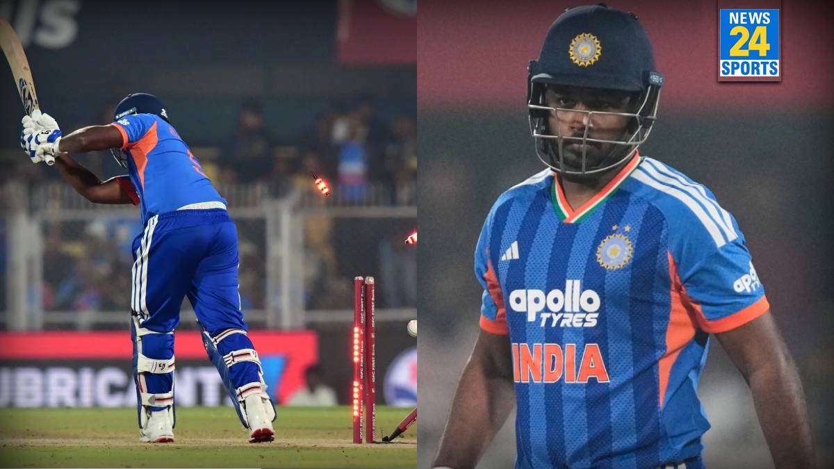 Saju Samson got bowled out in 3rd T20I against NZ