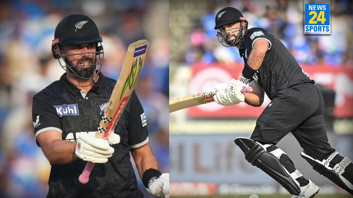 Daryl Mitchell against India in ODI