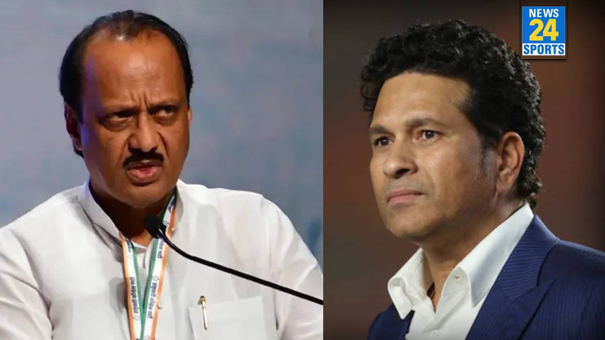 Ajit Pawar and Sachin Tendulkar