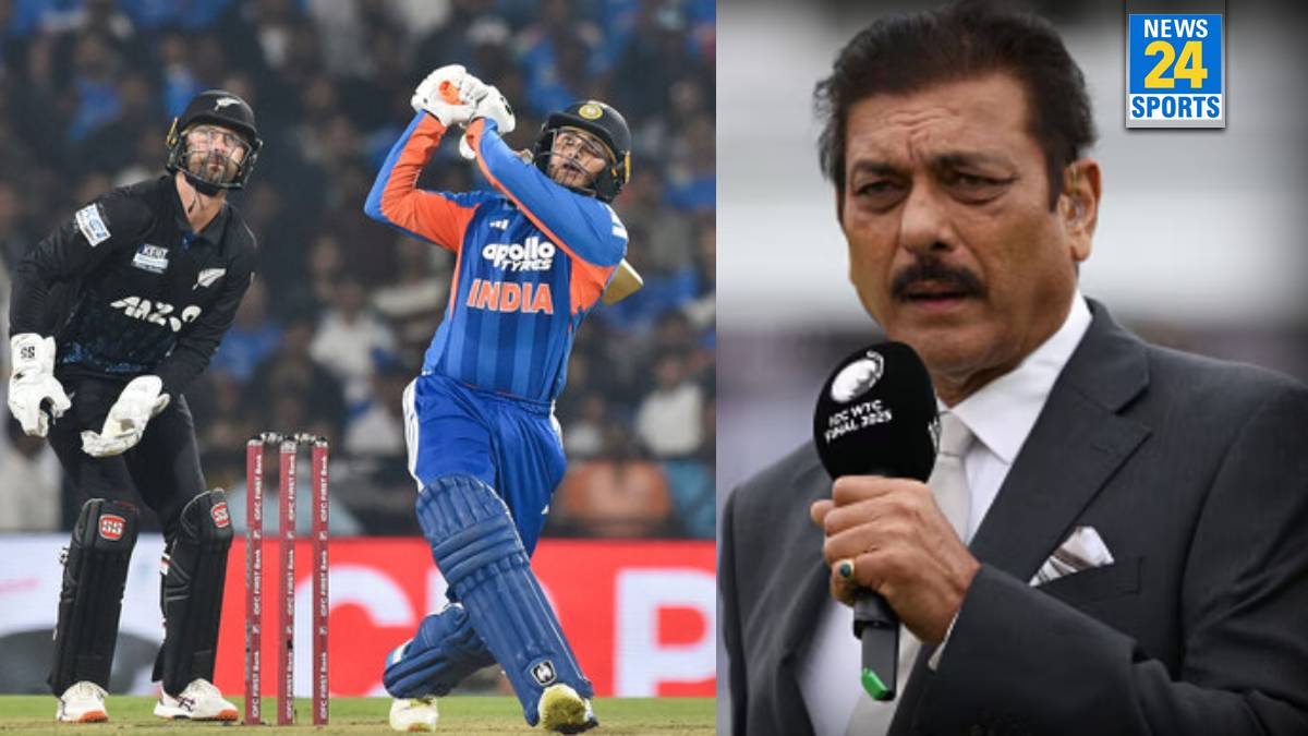 Abhishek Sharma and Ravi Shastri